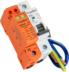 Fusebox T2 SPD DEVICE (18mm) WITH 32A MCB AND CABLES